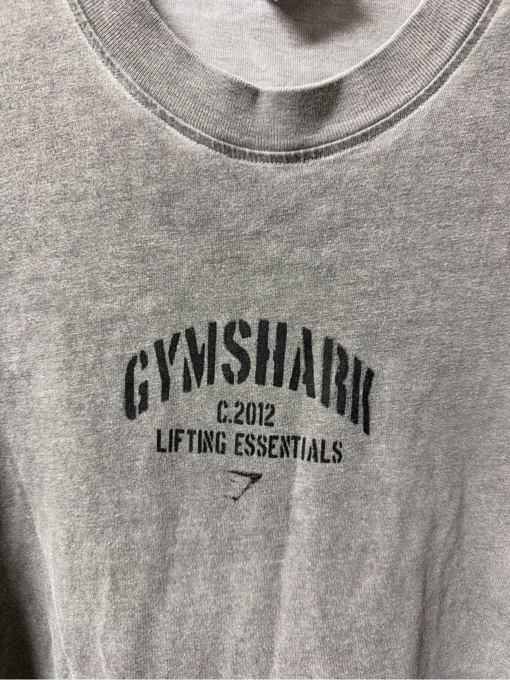 Gymshark Light Gray Lifting Essentials Short Sleeve Tee